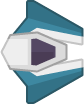 Blue spaceship 2